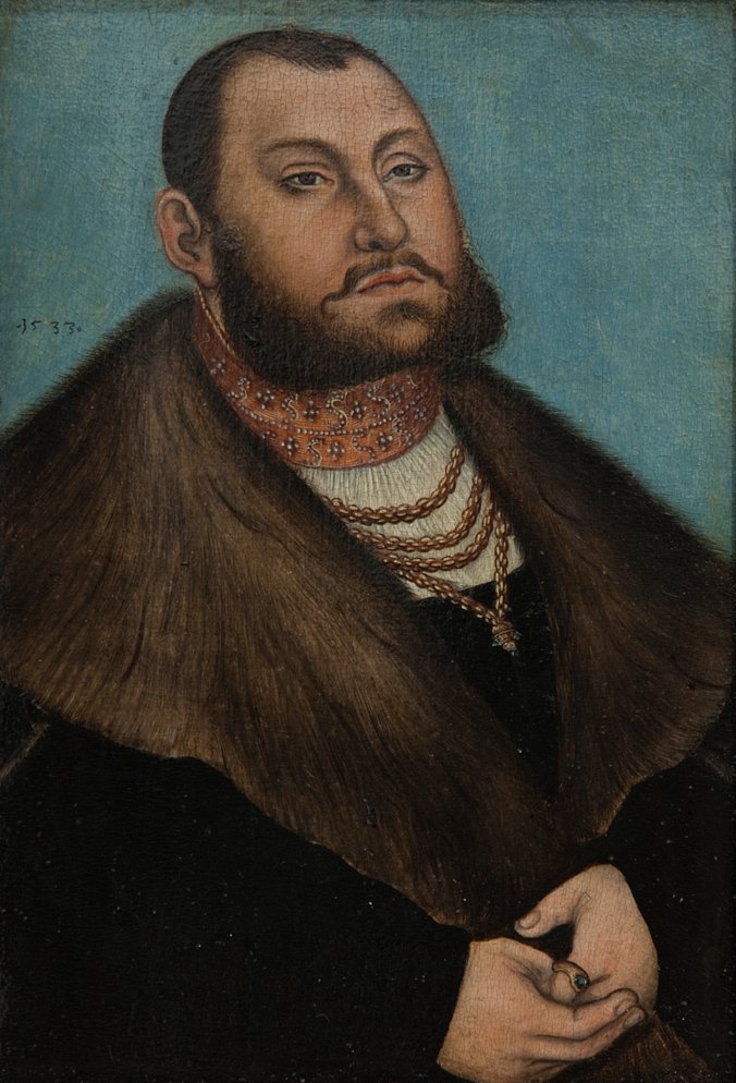 Johann Friedrich szász nagyhercegi választófejedelem portréja alkotó: Lucas Cranach the Elder