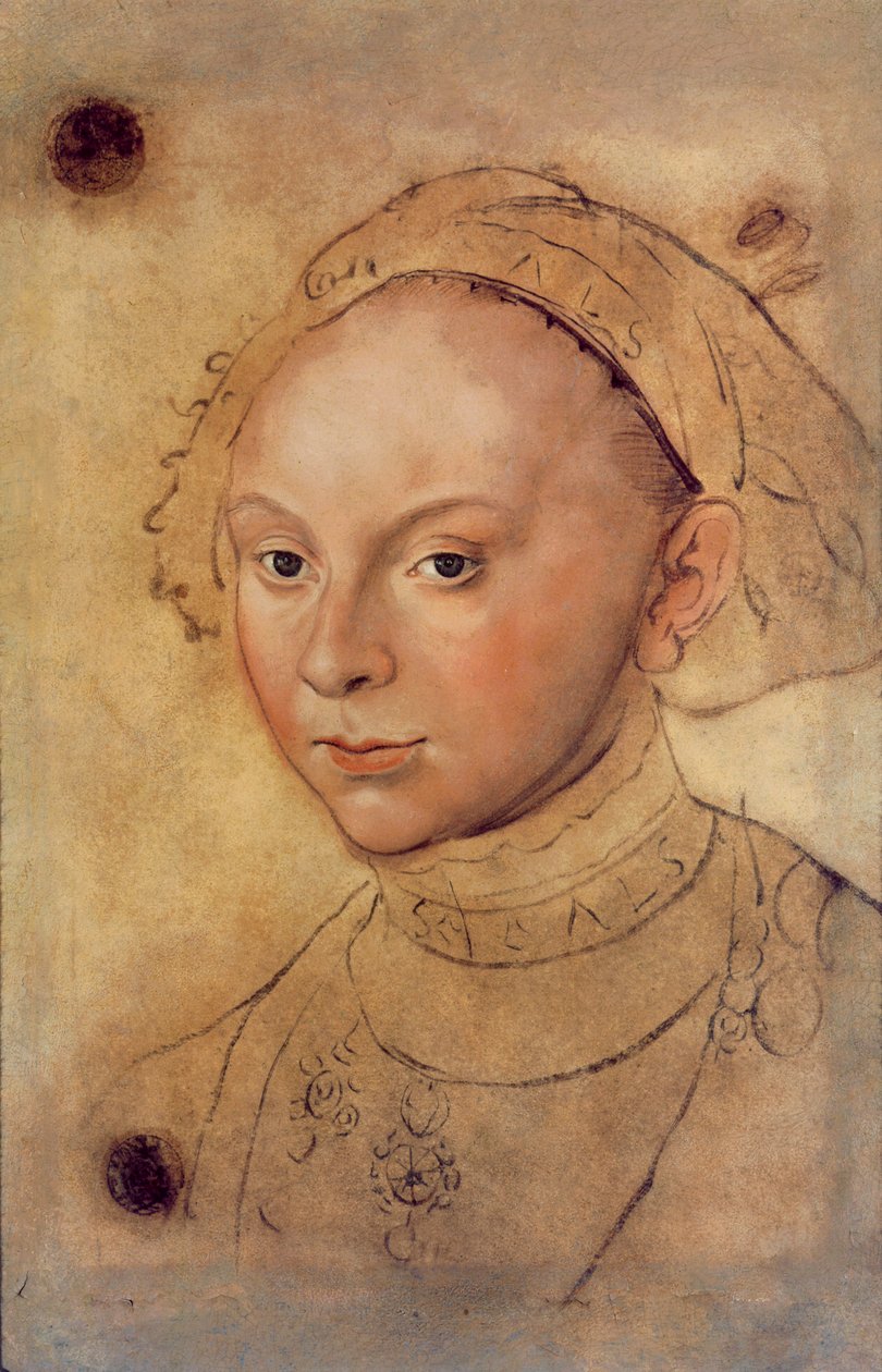 Sybille of Cleves (kréta és WC) alkotó: Lucas Cranach the Elder