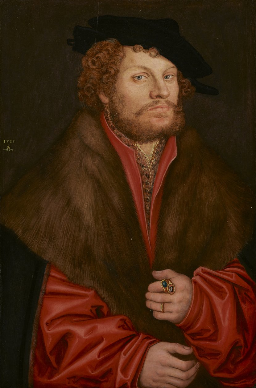 Moritz Buchner portréja, 1520 körül alkotó: Lucas Cranach the Elder