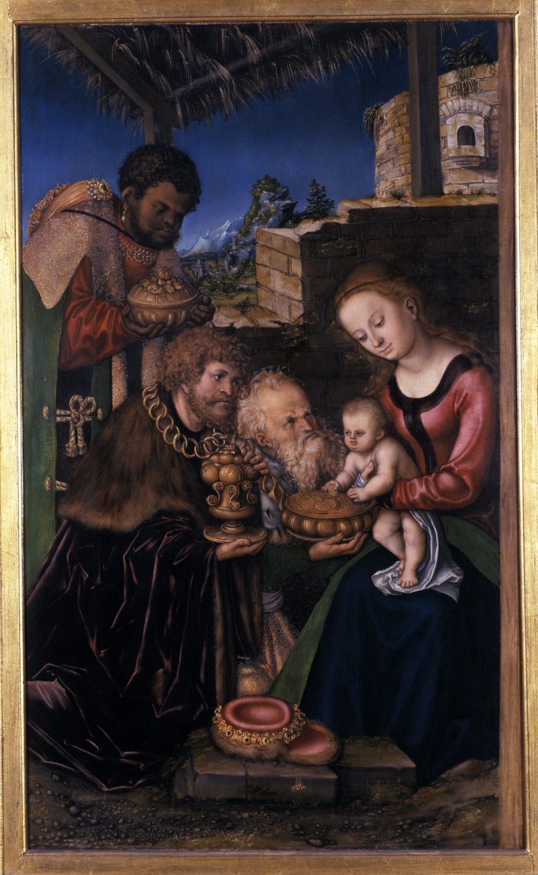 A mágusok imádása, 1513-16 alkotó: Lucas Cranach the Elder