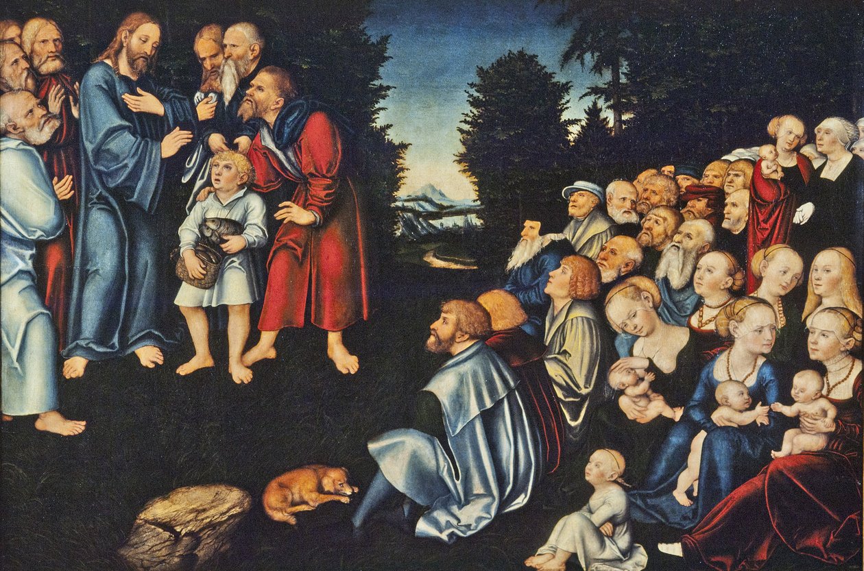Az öt kenyér és két hal csodája alkotó: Lucas Cranach the Elder
