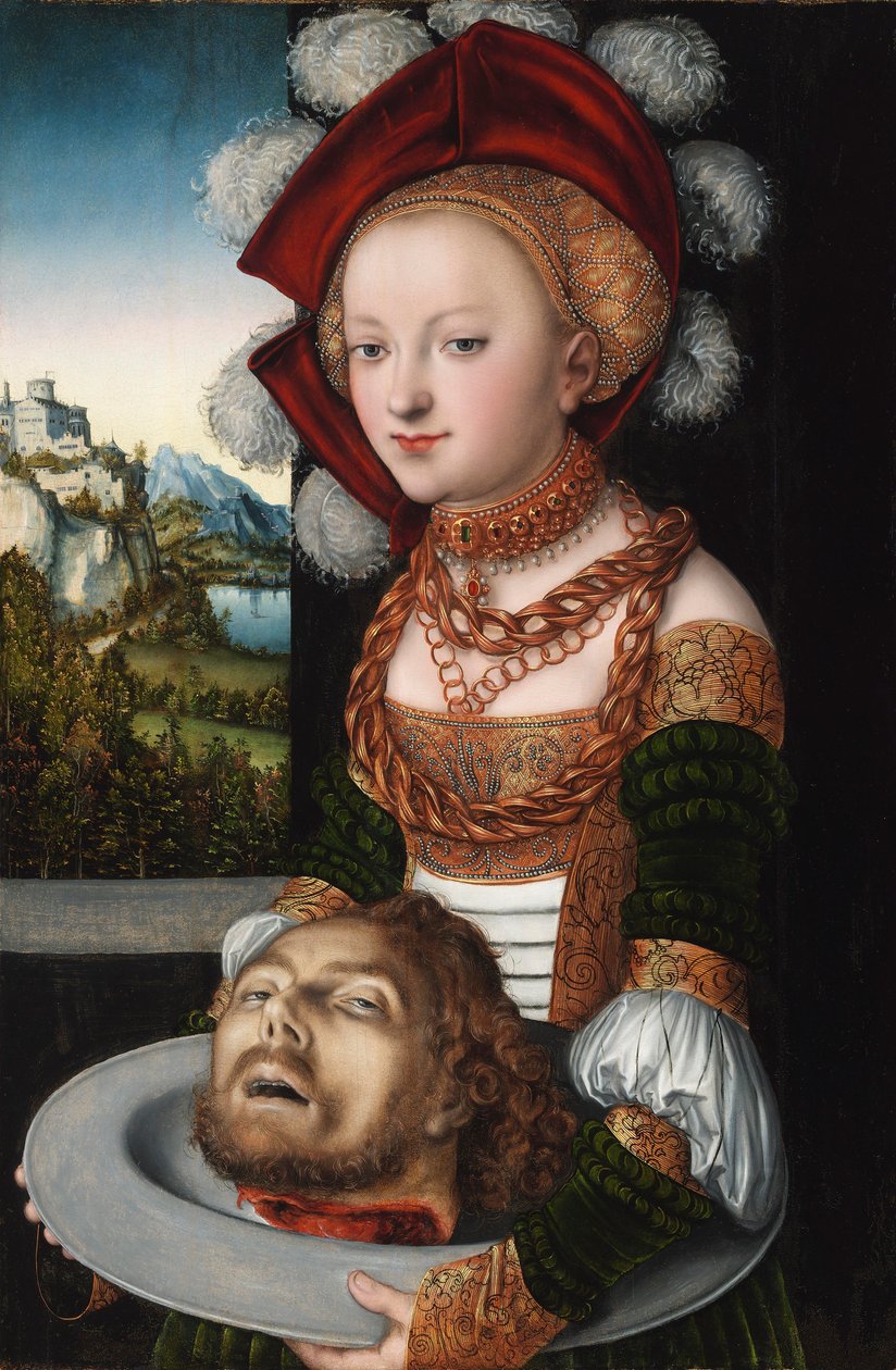 Angol: Salome Keresztelő Szent János fejével alkotó: Lucas Cranach the Elder