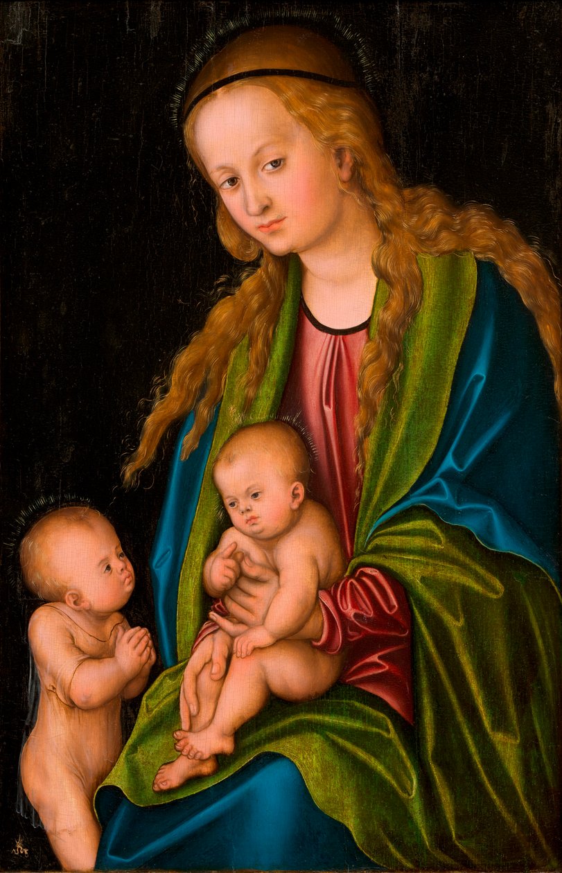 Madonna/Szűz és gyermek a csecsemővel Keresztelő Szent János alkotó: Lucas Cranach the Elder