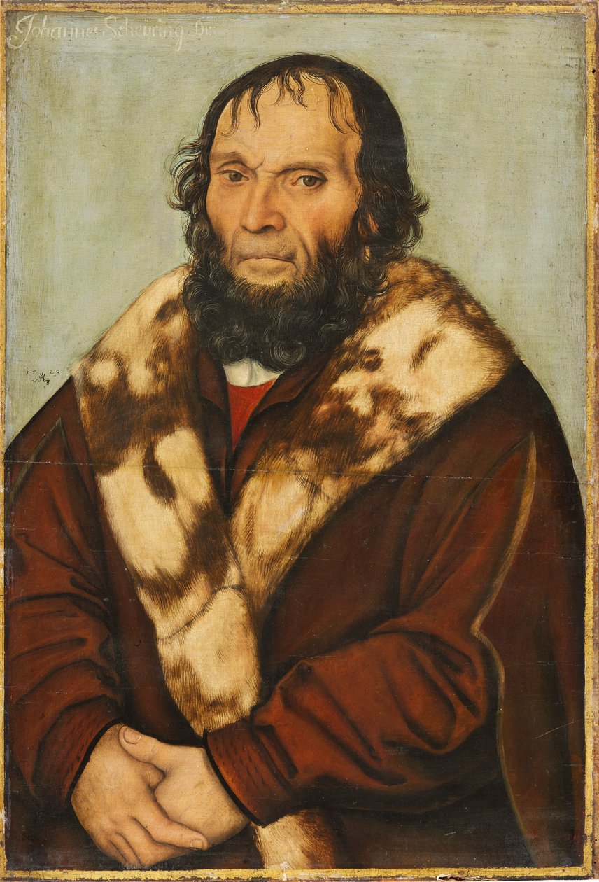 A magdeburgi teológus arcképe Dr. Johannes Scheyring alkotó: Lucas Cranach the Elder