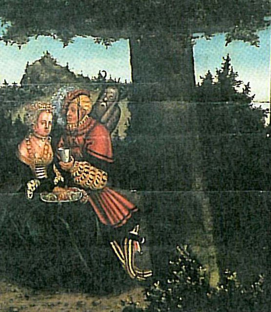 A tízparancsolat hetedik parancsolat részlete alkotó: Lucas Cranach the Elder