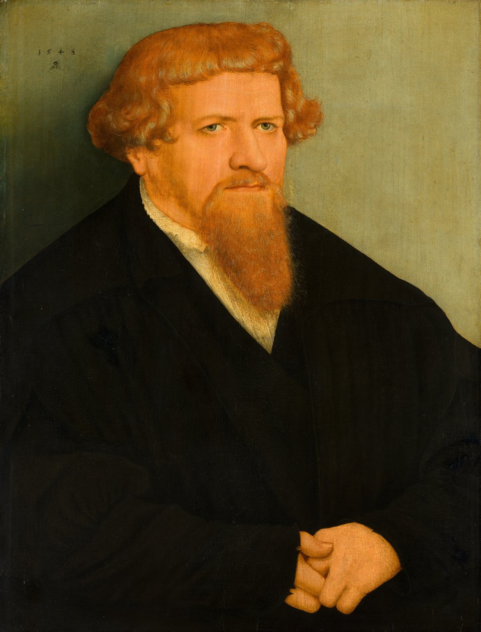 Vörös szakállú férfi portréja alkotó: Lucas Cranach the Younger  