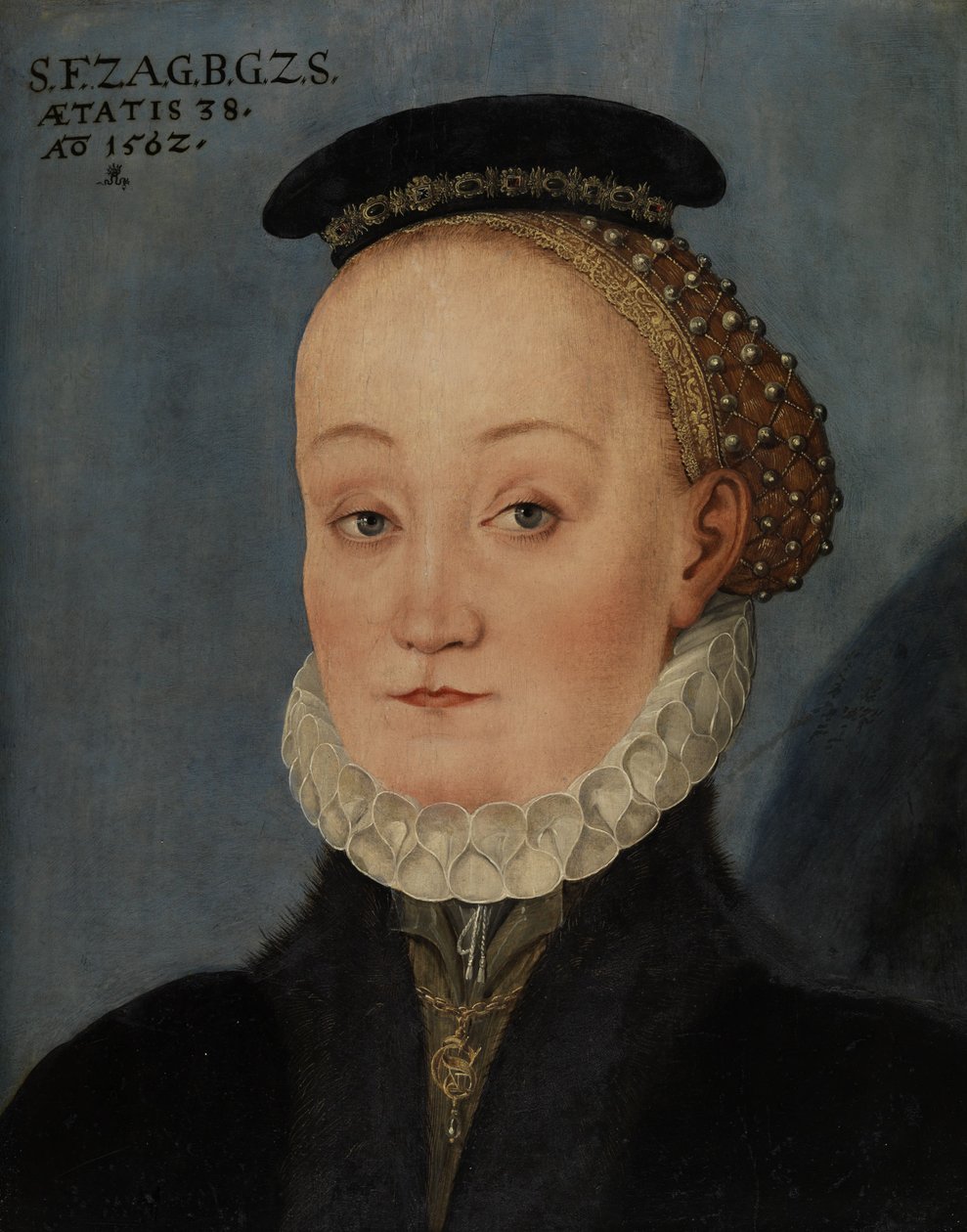 Von Berlepsch Lucretia bárónő portréja, szül. Von Schleinitz alkotó: Lucas Cranach the Younger