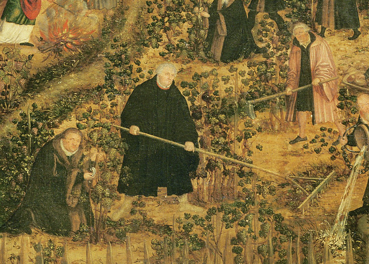 The Vineyard of the Lord, 1569 (330498 részlet) alkotó: Lucas Cranach the Younger