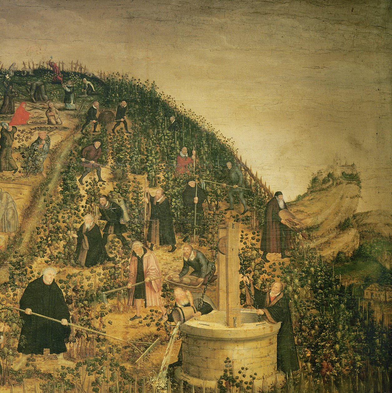 The Vineyard of the Lord, 1569 (330498 részlet) alkotó: Lucas Cranach the Younger