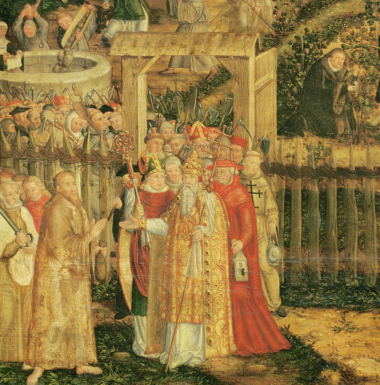 The Vineyard of the Lord, 1569 (330498 részlet) alkotó: Lucas Cranach the Younger