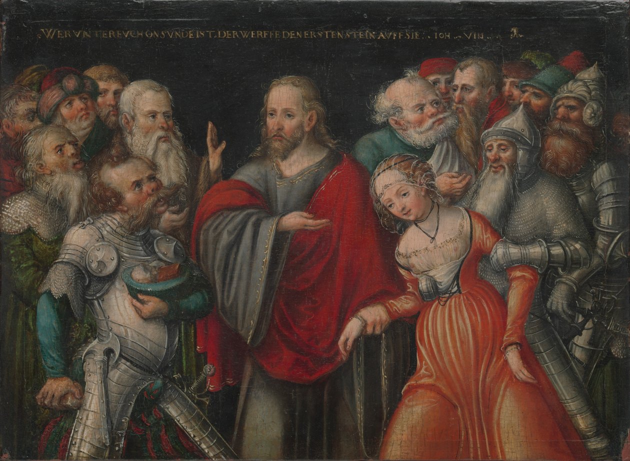 Krisztus és a házasságtörőnő alkotó: Lucas Cranach the Younger and workshop