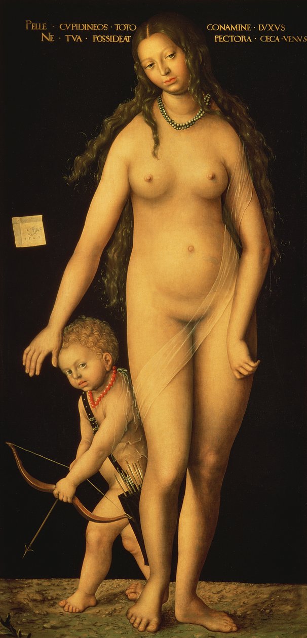 Vénusz és Ámor, 1509 alkotó: Lucas Cranach the Elder