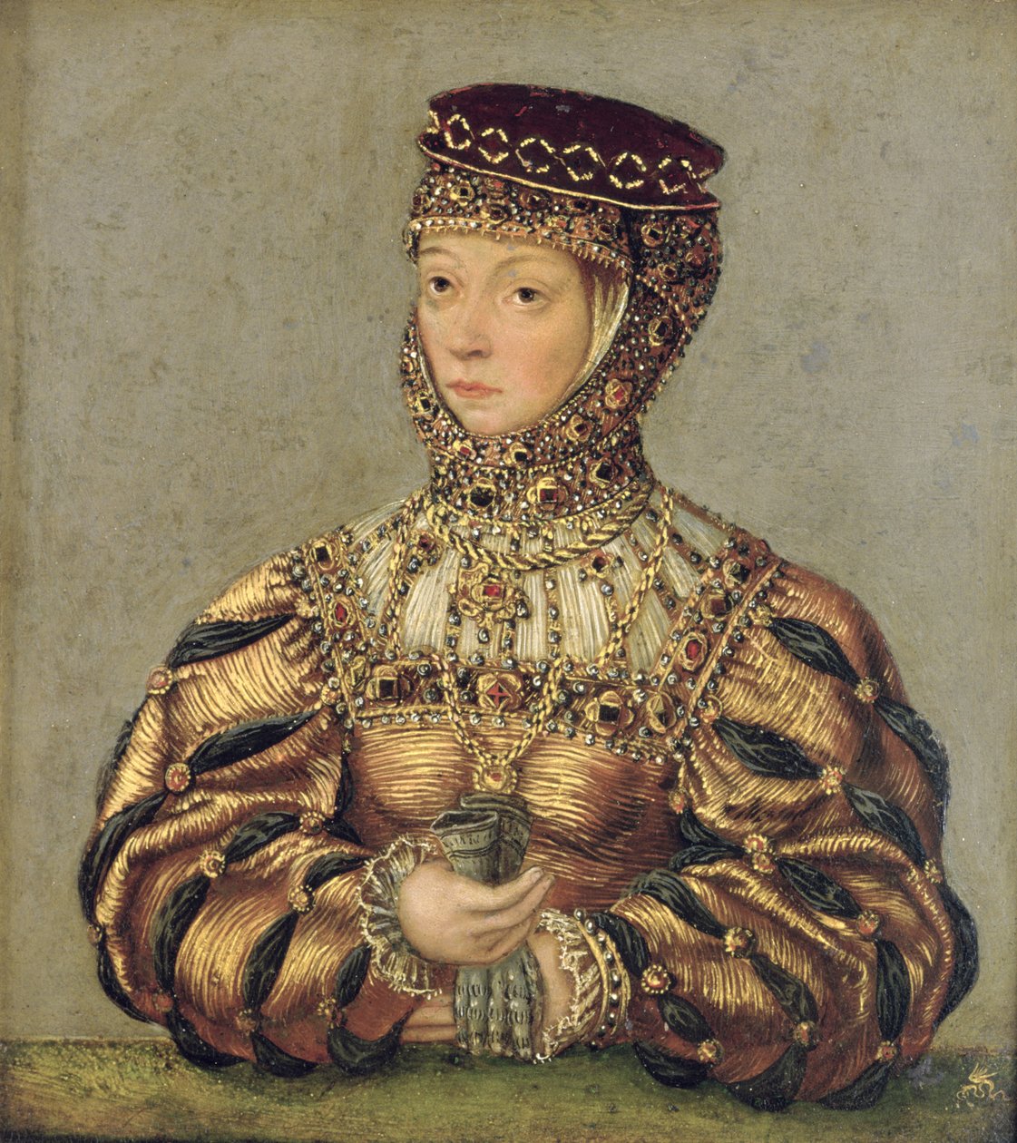 Barbara Radziwill, 1553-56 körül (olaj, réz) alkotó: Lucas Cranach the Younger