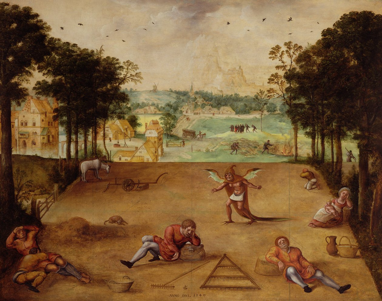 Példabeszéd a búzáról és a konkolyról, 1540 alkotó: Lucas van Gassel