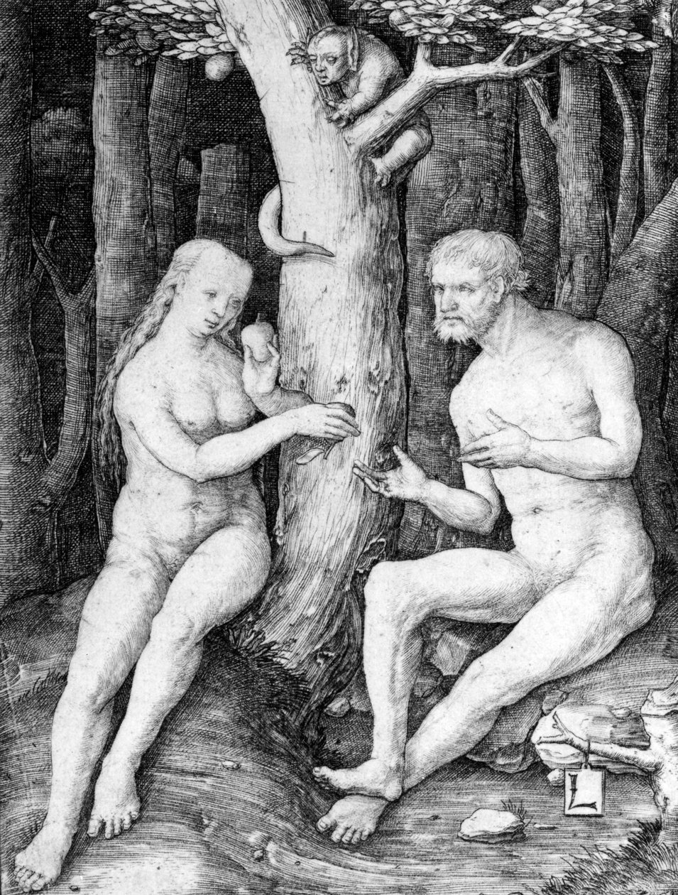 Ádám és Éva, 1506 körül alkotó: Lucas van Leyden
