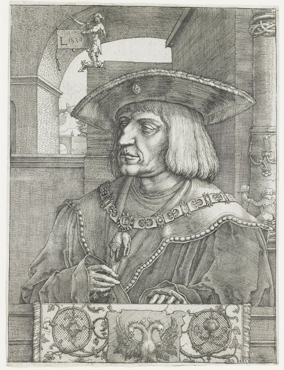I. Maximilian császár, 1520 alkotó: Lucas van Leyden
