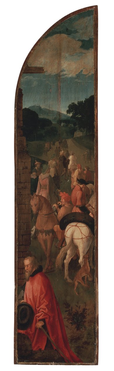 A Mágusok Triptichon imádata (jobb oldali panel) alkotó: Lucas van Leyden