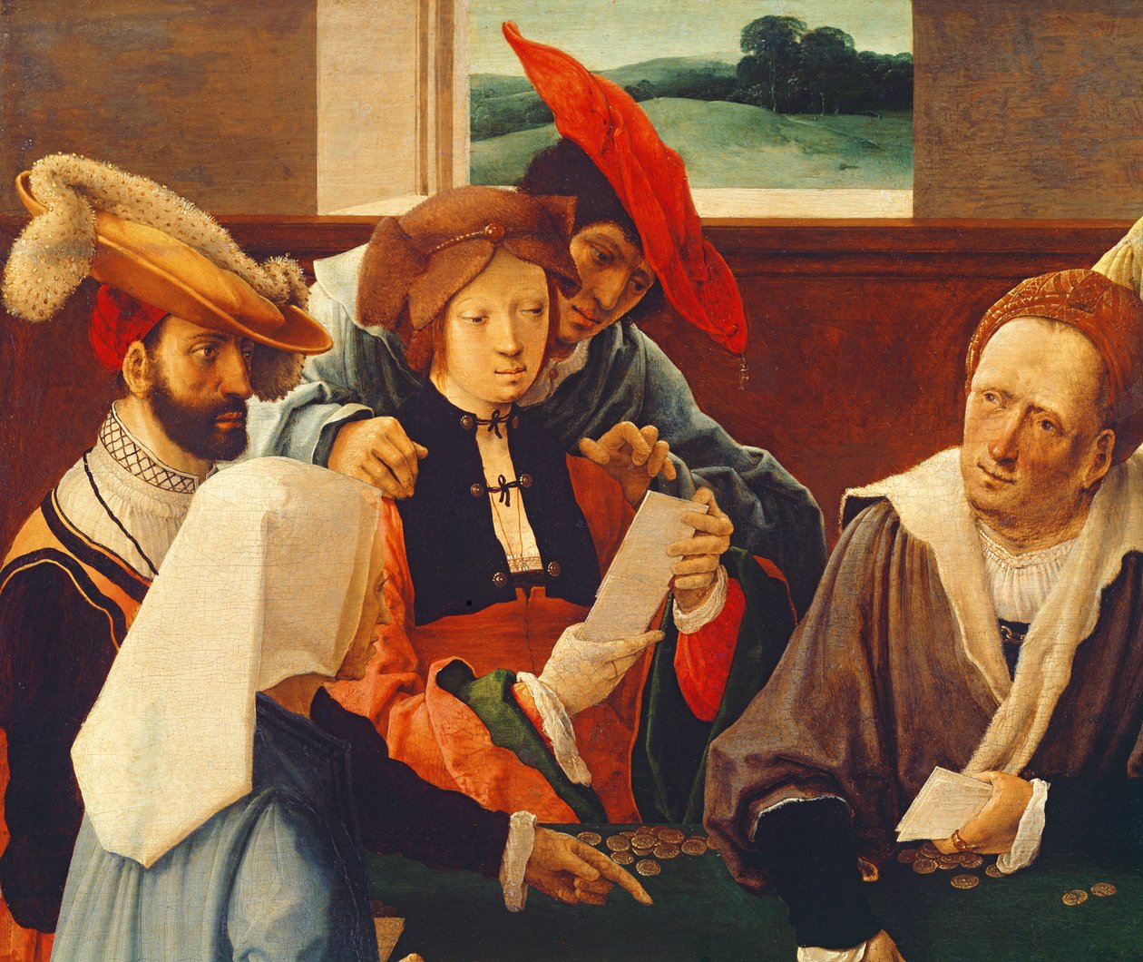 The Card Players (69590 részlet) alkotó: Lucas van Leyden