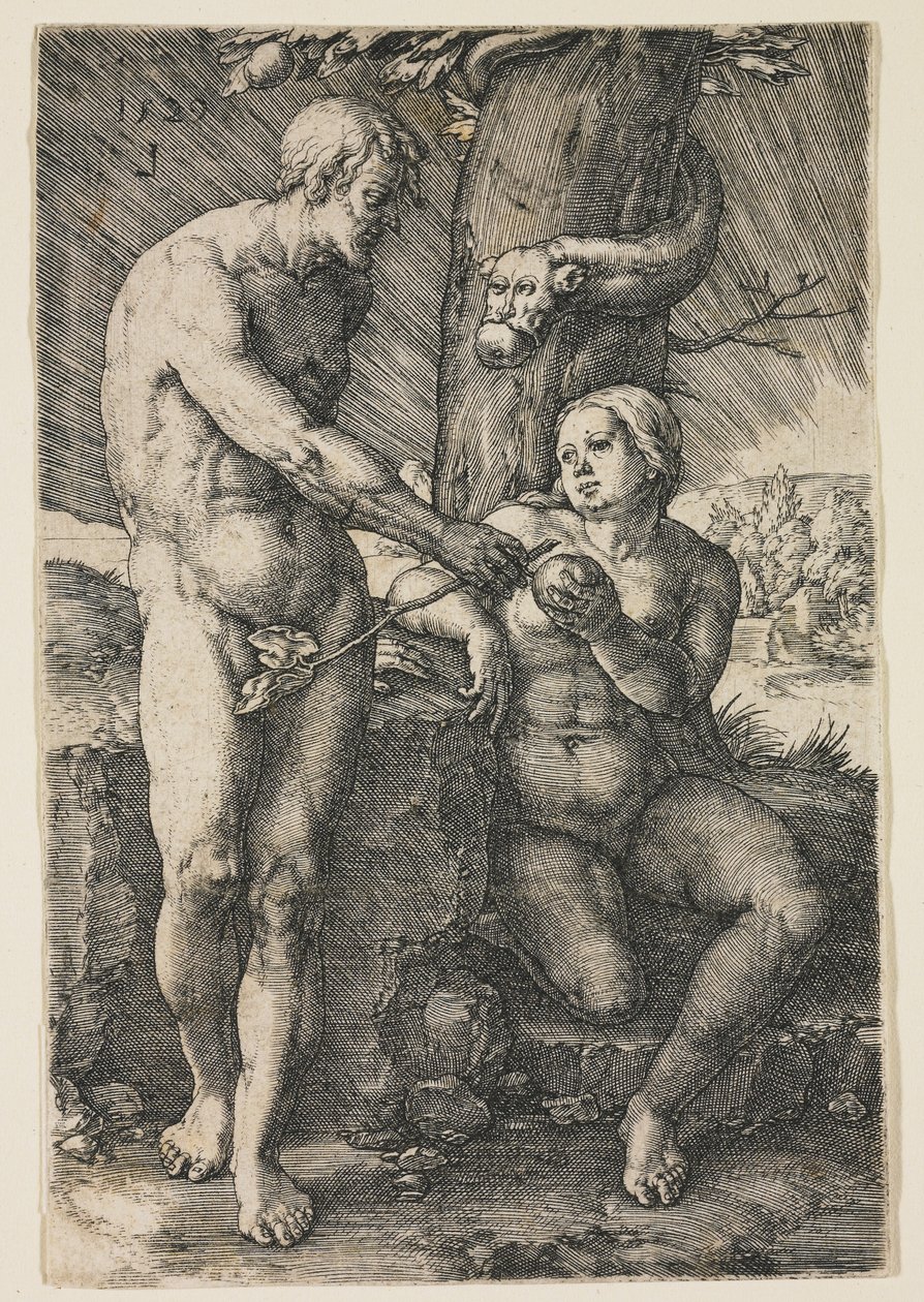 Az ember bukása, 1529 alkotó: Lucas van Leyden