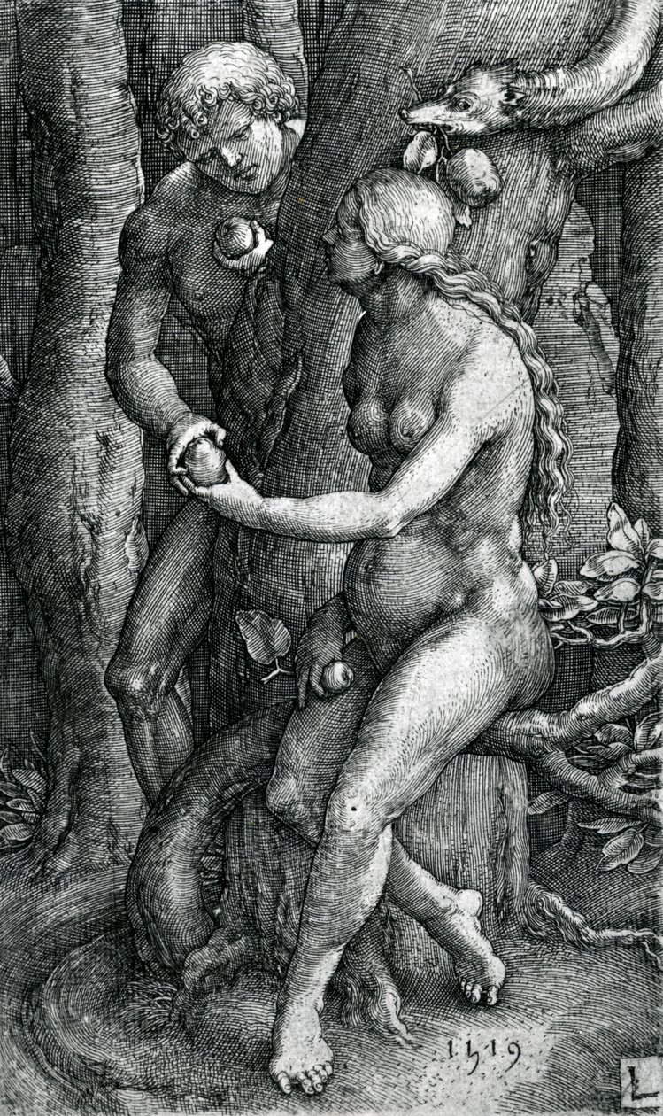 Az emberiség bukása, 1519 alkotó: Lucas van Leyden