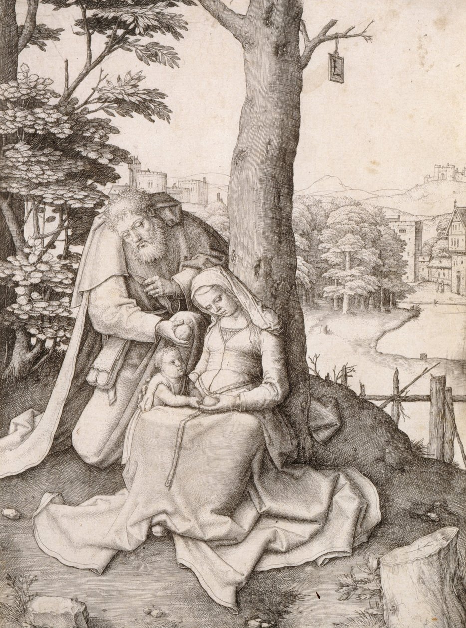 A Szent Család alkotó: Lucas van Leyden