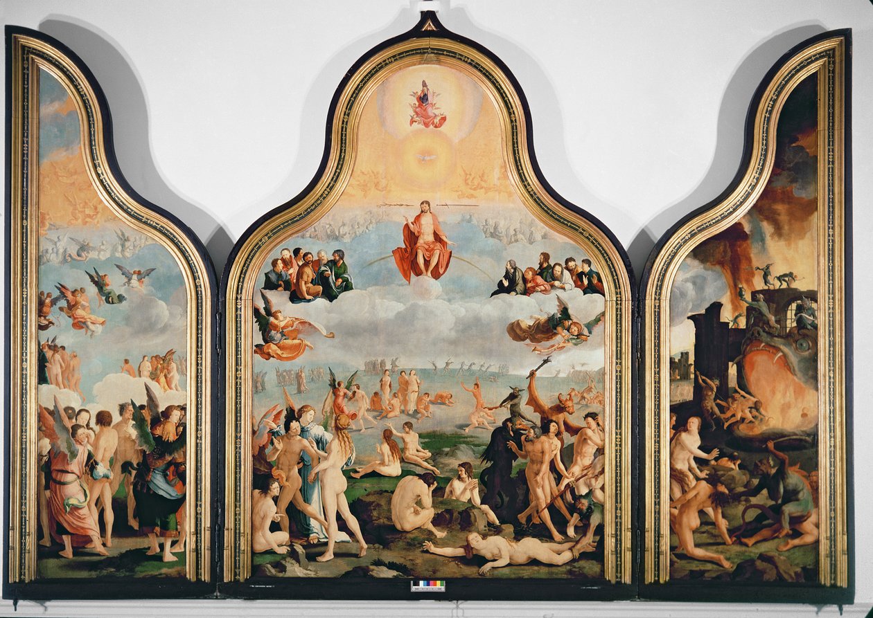 Az utolsó ítélet (oltárkép) alkotó: Lucas van Leyden