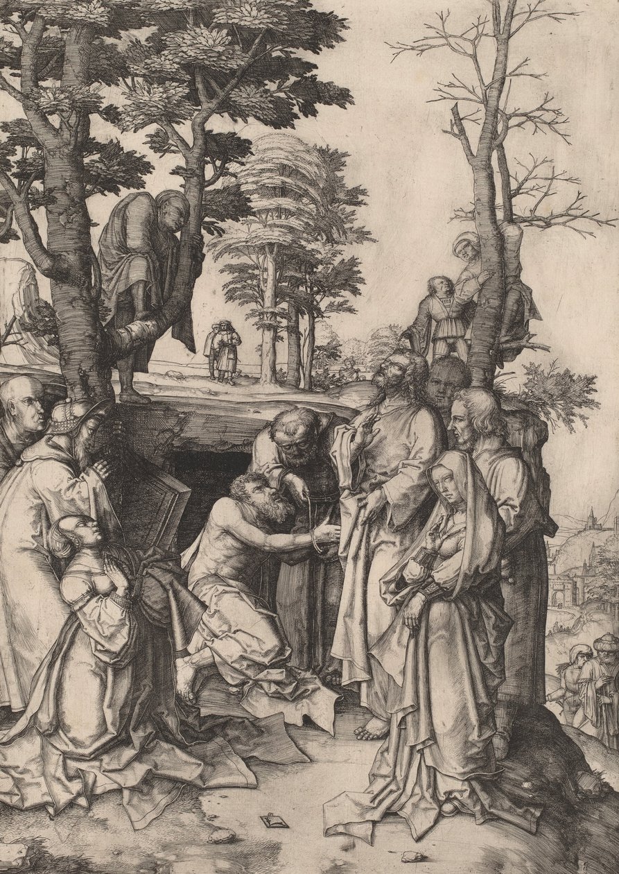 Lázár felemelése alkotó: Lucas van Leyden
