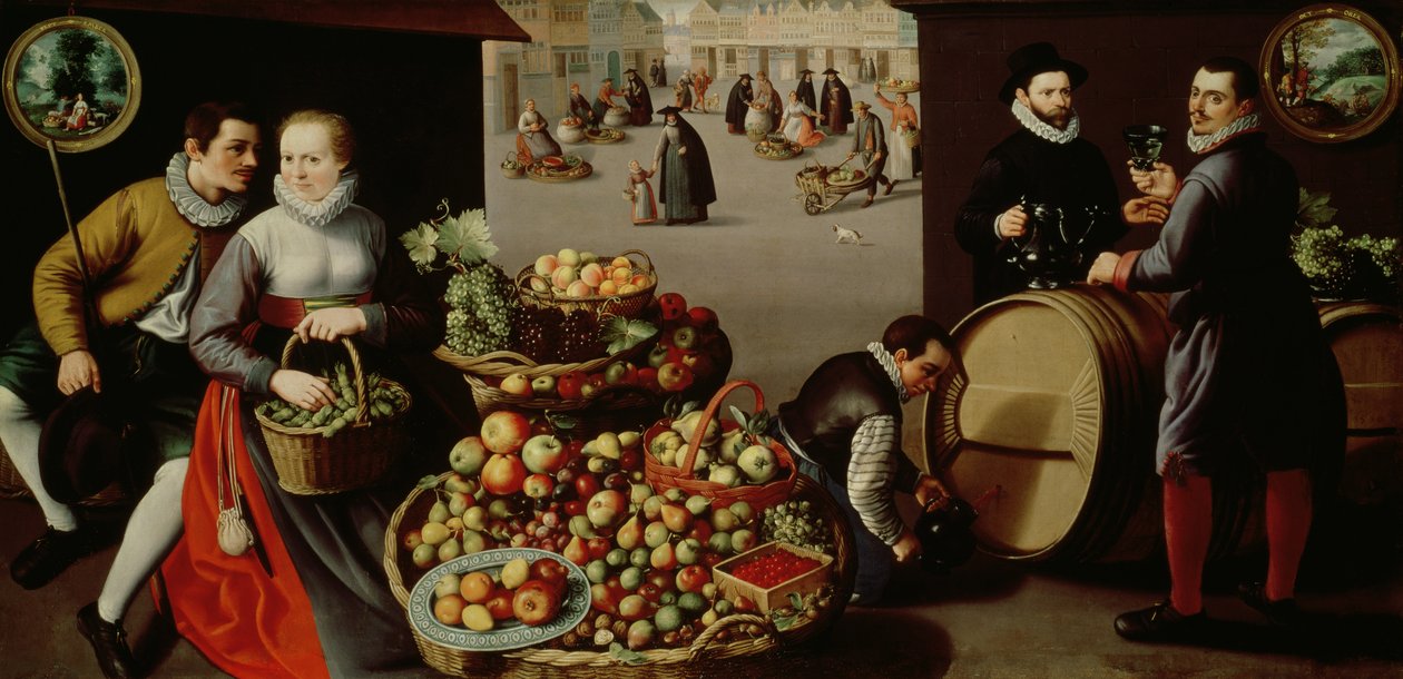 Gyümölcspiac alkotó: Lucas van Valckenborch