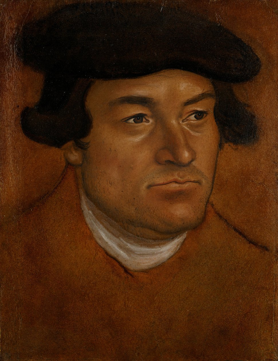 Fekete sapkás férfi portréja alkotó: Lucas Cranach the Elder