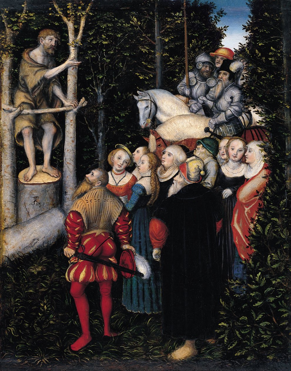 Keresztelő Szent János prédikációja alkotó: Lucas Cranach the Elder