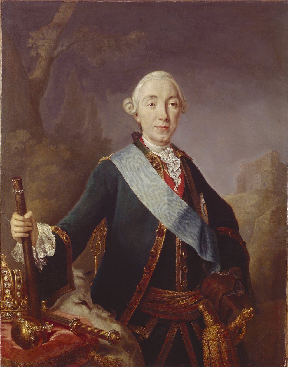 III. Péter orosz cár portréja 1728-1762, 1761 alkotó: Lucas Conrad Pfandzelt