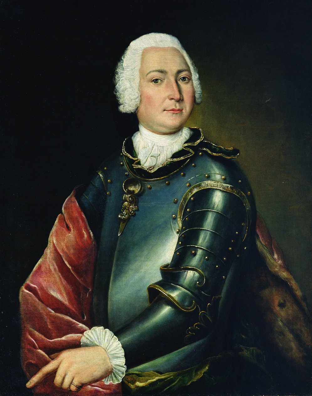 Ernst Christoph von Manteuffel gróf portréja alkotó: Lucas Conrad Pfanzelt