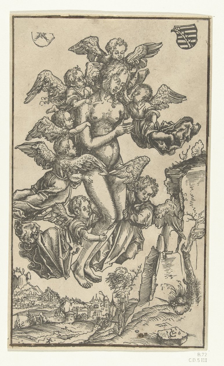 Mária Magdolna mennybemenetele alkotó: Lucas Cranach