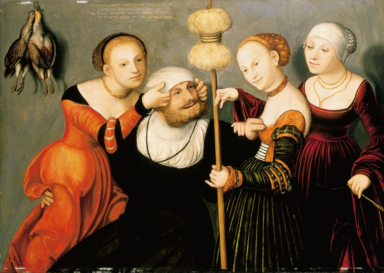 Herkules az omphalei udvarban, 1533 alkotó: Lucas Cranach