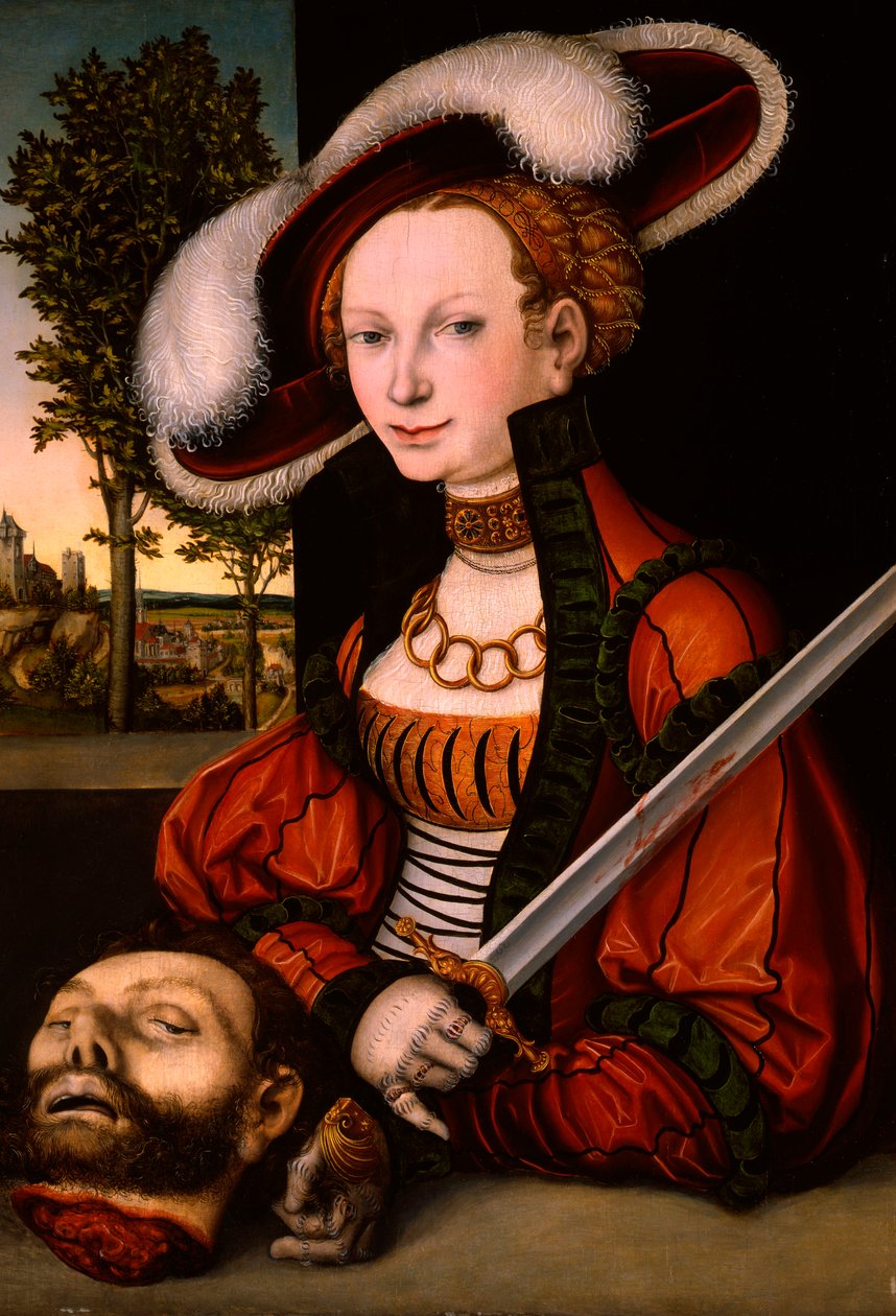 Judit Holofernész fejével, 1530 körül alkotó: Lucas Cranach