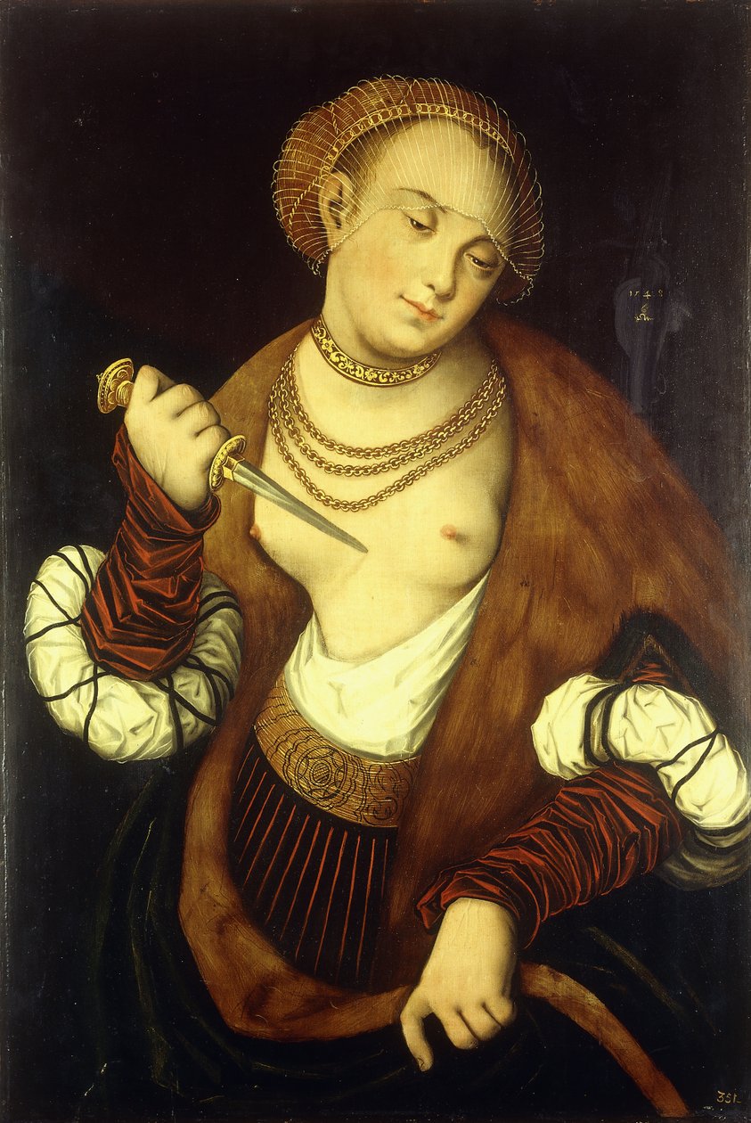 Lukrécia, 1548 alkotó: Lucas Cranach