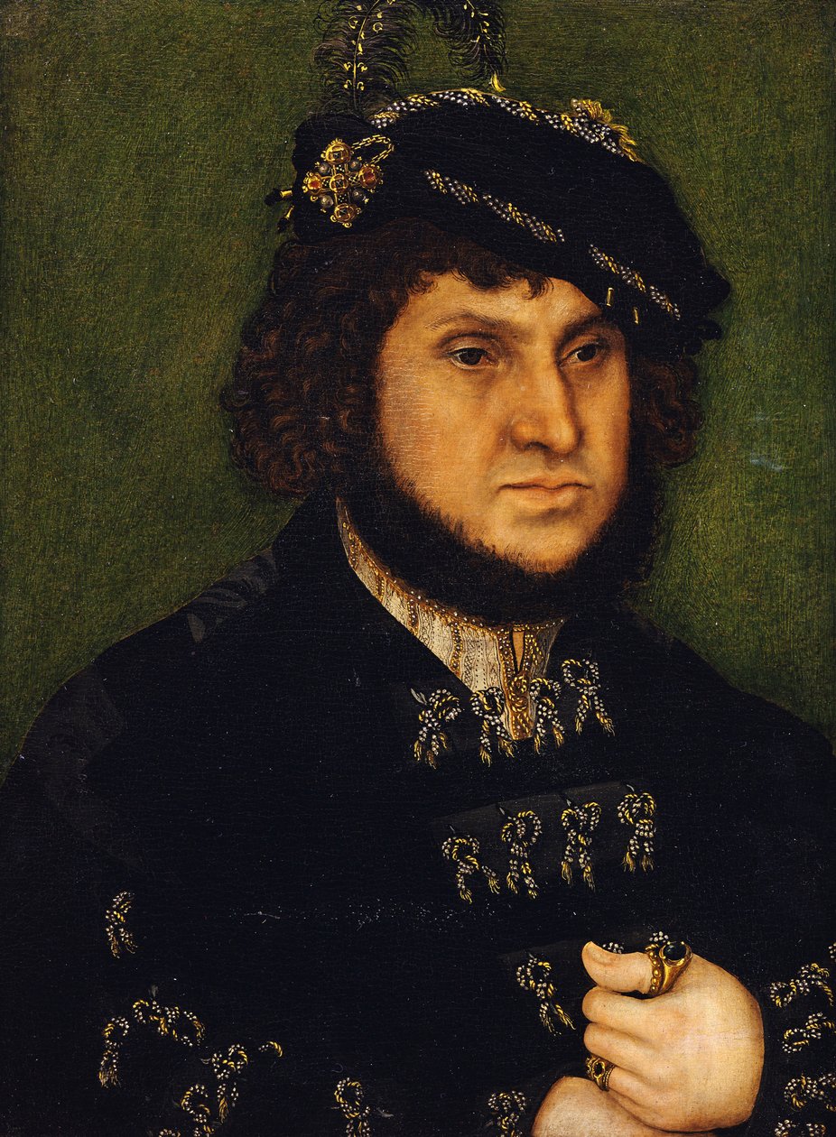 Állhatatos szász Johann választófejedelem portréja alkotó: Lucas Cranach