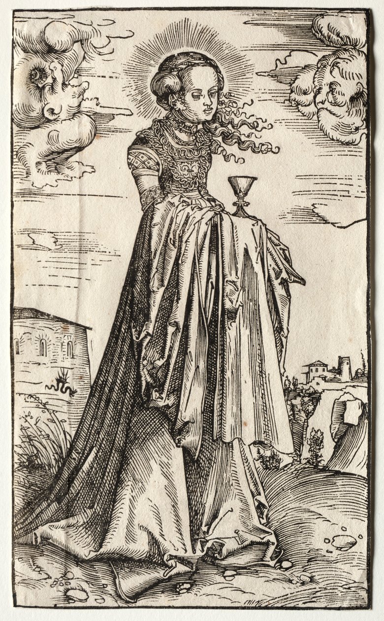 Szent Borbála alkotó: Lucas Cranach