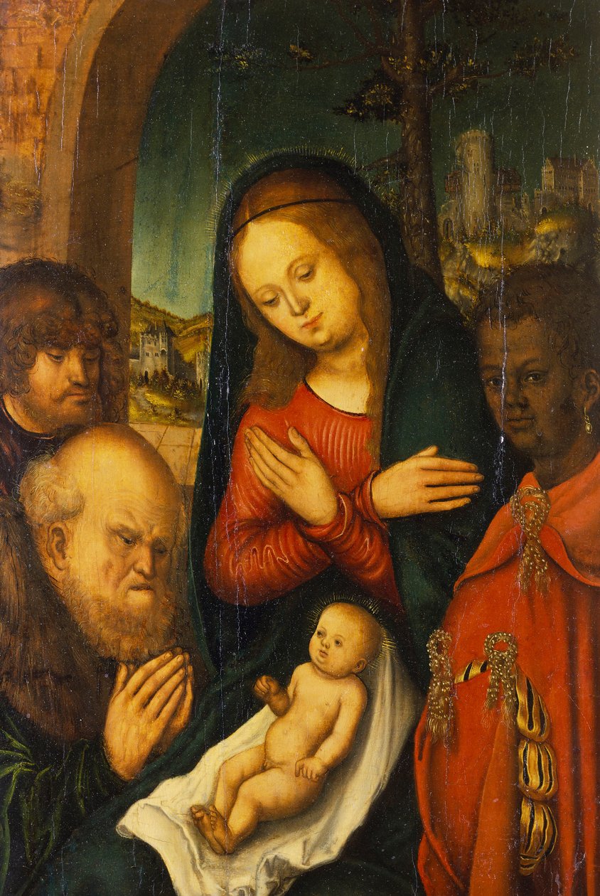 A királyok imádása alkotó: Lucas Cranach