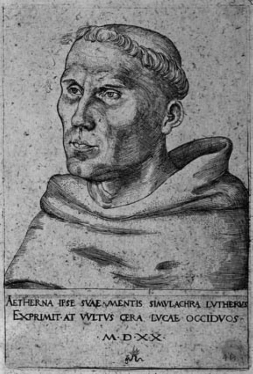 Luther Márton, mint Ágoston-rendi szerzetes alkotó: Lucas Cranach d.Æ.