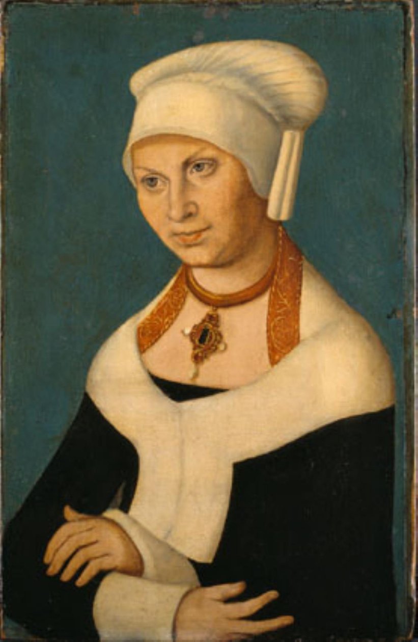Barbara szász hercegnő portréja, 1478-1534 (szakállas György felesége) alkotó: Lucas Cranach d.Æ.