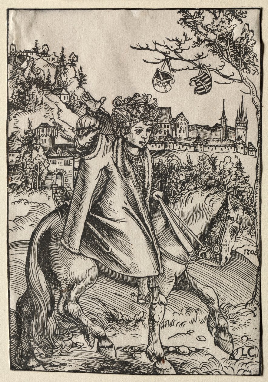 Egy fiú lóháton, 1506. alkotó: Lucas Cranach the Elder