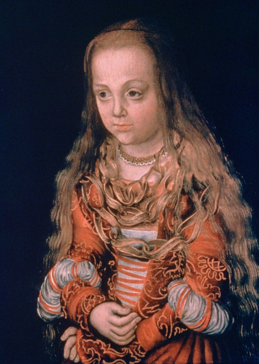 Egy szász hercegnő, 1517 alkotó: Lucas Cranach the Elder