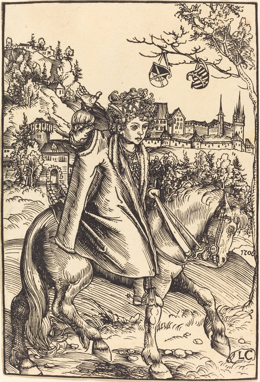 Egy szász herceg lóháton alkotó: Lucas Cranach the Elder