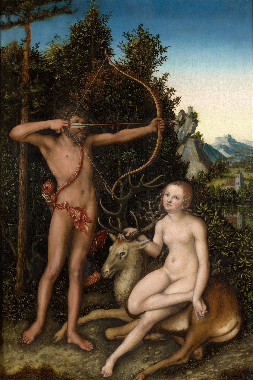 Apolló és Diana alkotó: Lucas Cranach the Elder