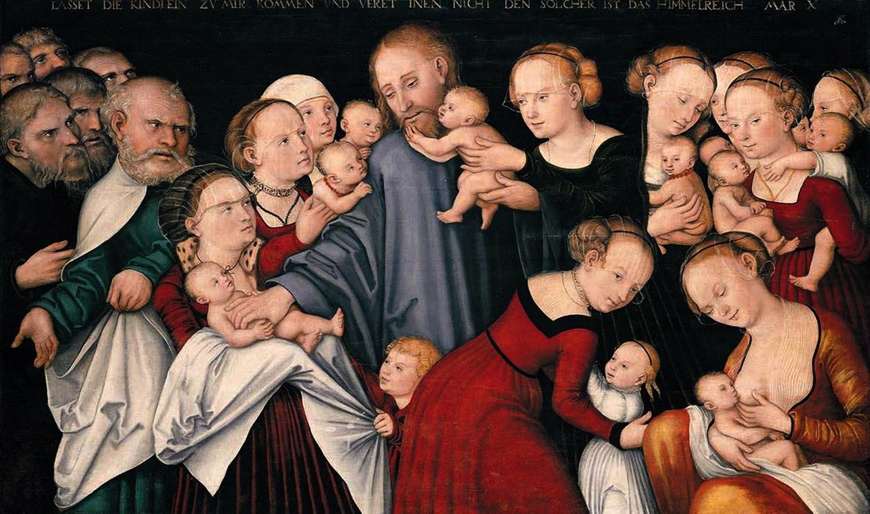 Krisztus megáldja a gyermekeket, 1540 körül alkotó: Lucas Cranach the Elder