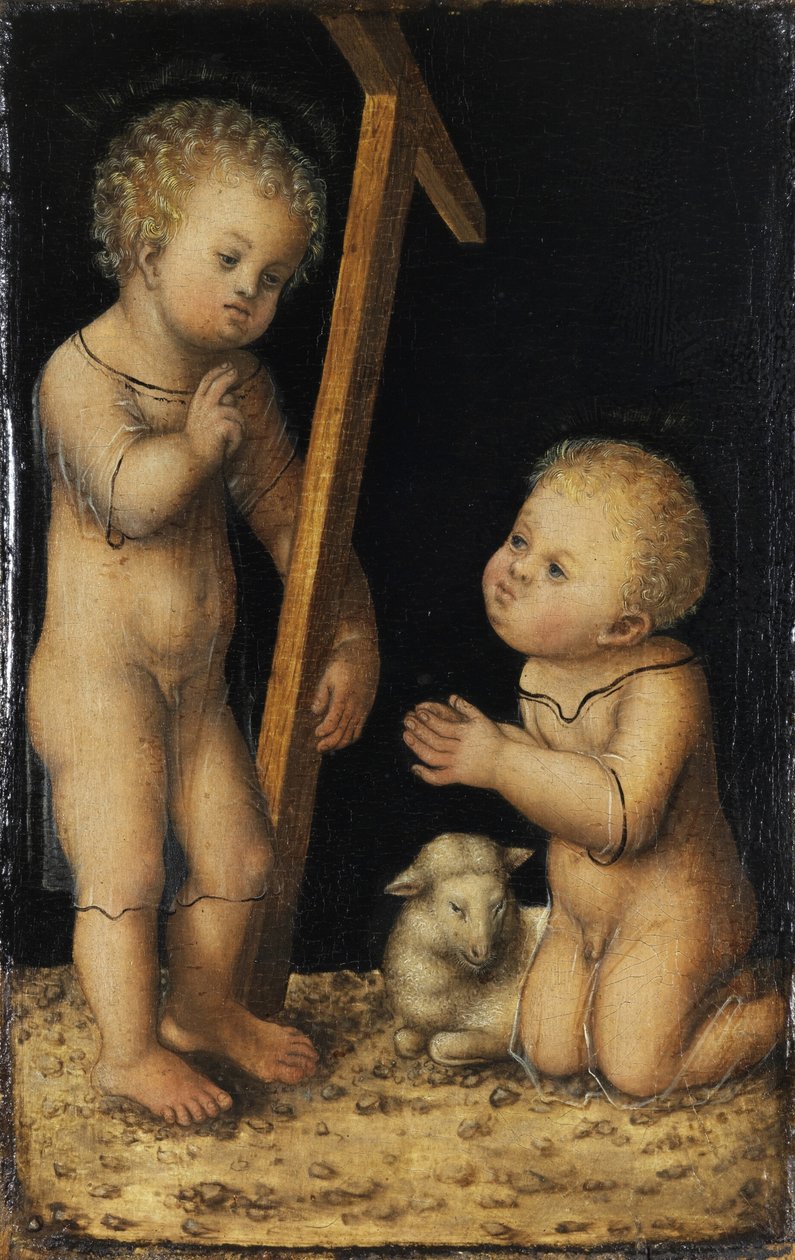 Krisztus és Keresztelő János gyermekként alkotó: Lucas Cranach the Elder