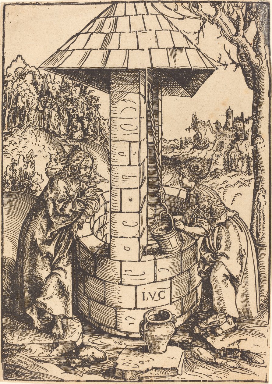Krisztus és a szamáriai asszony alkotó: Lucas Cranach the Elder