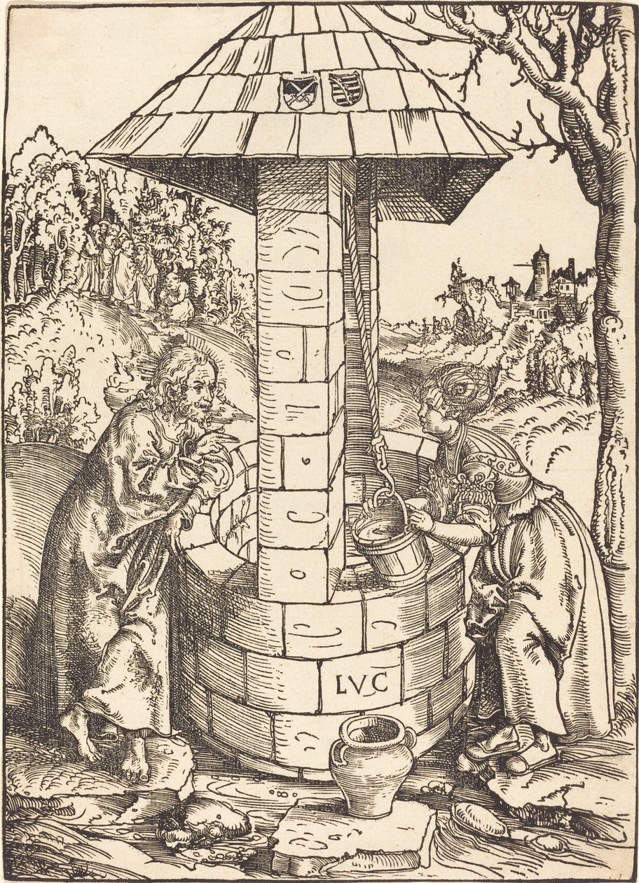 Krisztus és a szamáriai asszony alkotó: Lucas Cranach the Elder