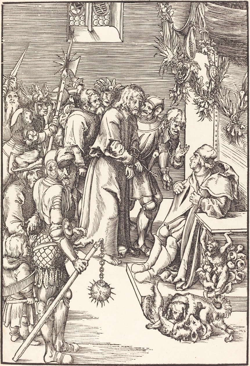 Krisztus Kajafás előtt alkotó: Lucas Cranach the Elder